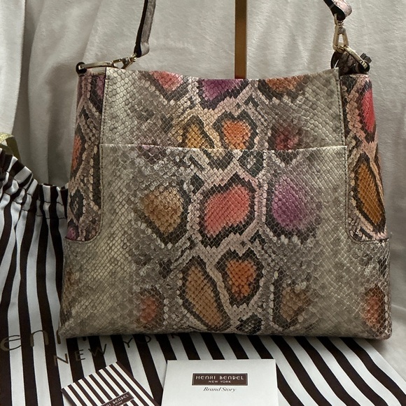 Henri Bendel Multicolor Snake-Print Leather Crossbody Bag ( Full Inclusion) - Picture 5 of 11